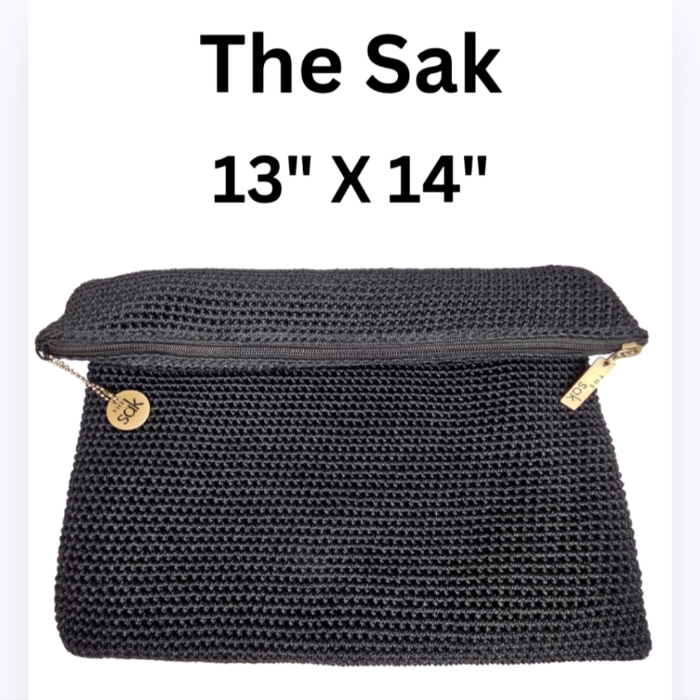 The Sak Black Crochet Bag